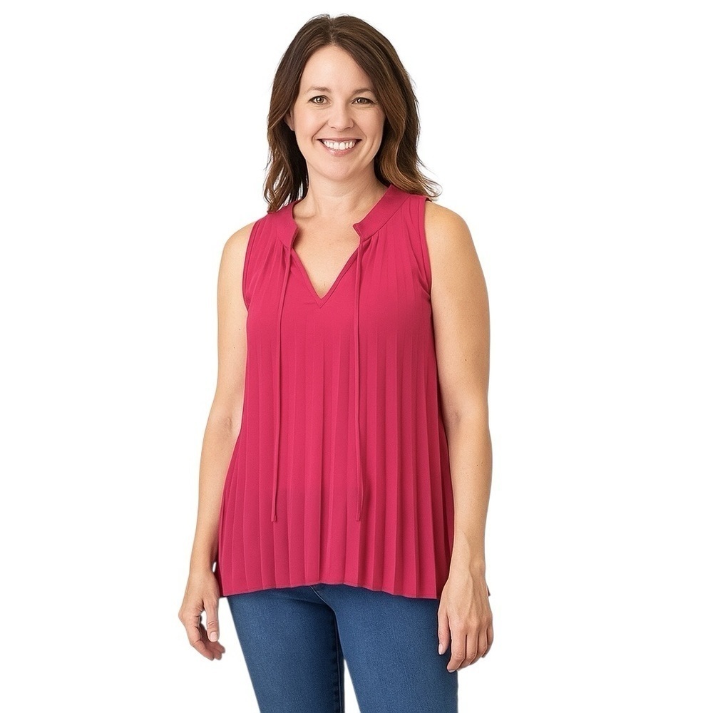 NWT Lola & Sophie Women's Coral Pink Sleeveless Top Size XS